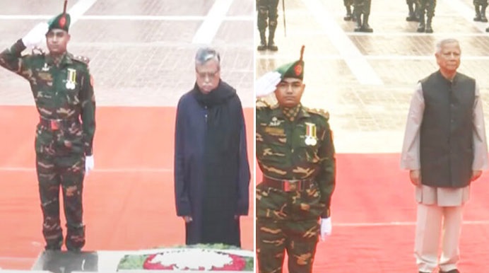 শহীদ বুদ্ধিজীবী স্মৃতিসৌধে রাষ্ট্রপতি-প্রধান উপদেষ্টার শ্রদ্ধা নিবেদন 
